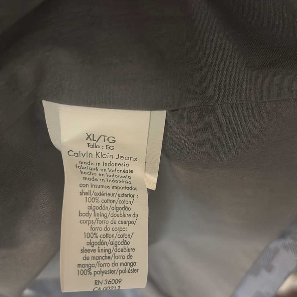 Calvin Klein Jeans Men's Gray Camouflage Sport Coat Blazer - Picture 3 of 5